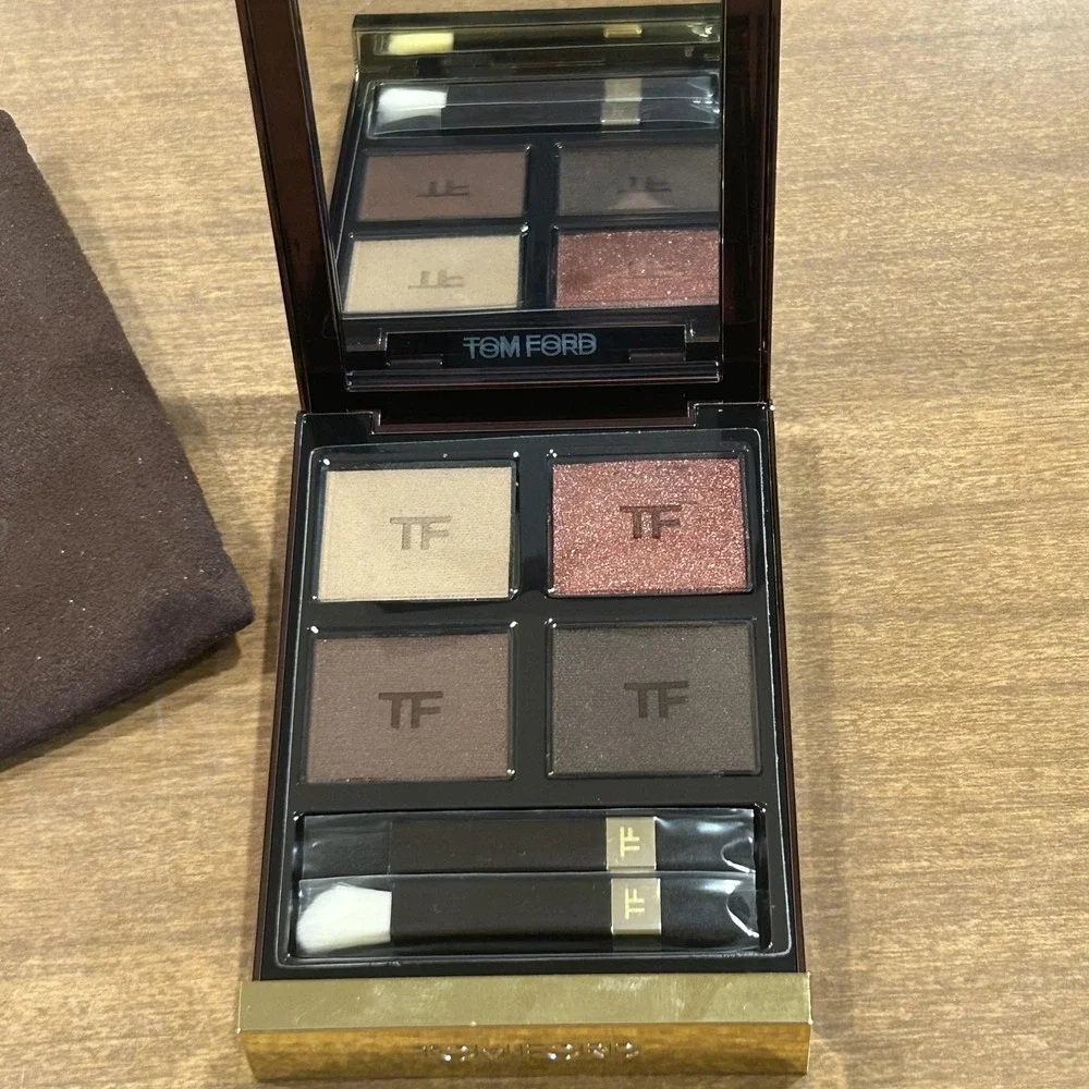 Tom Ford Eye Color Quad Creme Ember Bronze 0.18oz 5.2g Shimmer Glitter Eyeshadow